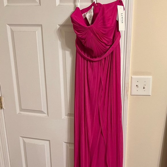 Davids Bridal Versa Convertible Mesh Dresses F15782 color Begoni - Picture 8 of 10